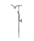 PowerShot Shower System With Air-Infused Curved 8 Inch Multi-Pattern Showerhead And 3 Function Hand Shower, Brushed Nickel Finish