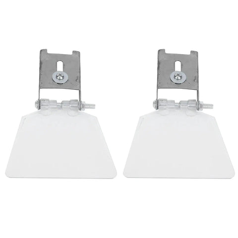 Two Pack Bench Grinder Eye Shields Replacement Kit For Most Bench Grinders, Built Tough Plexiglass Guards, Safety Shields With Clear View