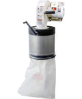 Heavy Duty Wall Mounted Dust Collector With 1 Horsepower Motor And Killer 537 CFM Airflow For Seamless Workshop Woodworking, compact design.