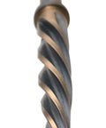Pro Grade High Speed Steel Spiral Flute Car Reamer Set With Gold Oxide, close-up of a spiral reamer with gold oxide coating.