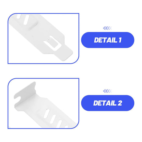 20 Pieces Alloy Steel PCI Slot Covers With Screws For Graphics Cards And PC Cases Ventilated Expansion Slot Covers To Boost Dope Airflow And Cut Heat Easy Install For DIY Home PC Builds Dust Prevention white vented detail