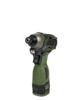 Built Like A Tank Cordless Brushless Workhorse Punching Out 140 Nm Of Knockout Impact Torque Through A Sturdy Metal Ratchet Chuck Engineered To Crush Any Job Site Task Efficiently, green cordless drill.