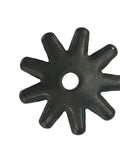 9 Point Black Steel Spur Rowel Package For Cowboy Boots 1 Inch Replacement Rowels With 9 Points Includes Two Spur Pins And Two Cotter Pins Easy Install Hardware For Western Riding