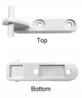 Fridge Door Hinge Shaft Replacement Kit For Refrigerator Doors Easy Install No Tools Needed DIY Friendly, top and bottom view