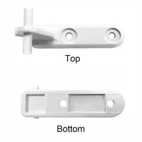 Fridge Door Hinge Shaft Replacement Kit For Refrigerator Doors Easy Install No Tools Needed DIY Friendly, top and bottom view