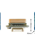 Dope 20x20mm Drone GPS Module With QMC5883L Compass for precise heading shown from top and side views