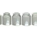 Clear Quartz TIG Glass Cup Nozzle Set For SR WP Welding Torch Gauges Four Through Eight (4 5 6 7 8), Plus 11.0 Mm And 12.5 Mm Options