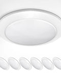 Low Profile Flush Mount Ceiling Light 9.5 Inch 20W 1500 Lumens CRI 90 4000K Cool White Dimmable LED Disk Lights ETL 6 Pack
