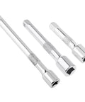 Offset Swivel Ratchet Extension Bar Set With Chromium Vanadium Steel Construction for easy car repairs and home garage maintenance