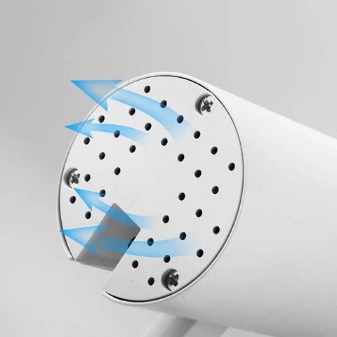 Close-up view of DJVHSRI Recessed Lighting Housing Trim Kits, showcasing ventilation holes on aluminum ceiling downlight.