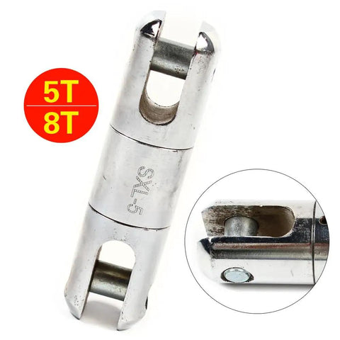 Heavy Duty Cable Pulling Swivel With 5 Ton Load Rating And Anti Twist Ball Bearings Forged From Galvanized Steel, Durable for Rigging.
