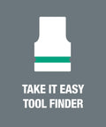 Take It Easy Tool Finder illustration from Zyklop 7 Piece Bit Socket Set Three Eighths Inch Drive With Holding Function For Screws.