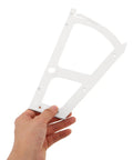 White frame from Two Pack Shoe Drawer Cabinet Hinges with Flip Frame Mechanism for Single Layer Shoe Rack Storage Easy Access