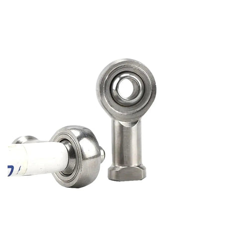 High Performance Metric Male Left Female Right Thread Rod End Joint Bearing For Engineering Cylinders And Cnc Setups With Slick Self Aligning Movement And Rock Solid Load Support, showing metallic finish and pivot points.