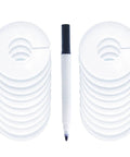 Set Of 20 Closet Size Dividers For Clothing Racks With Marker Pen Included White Blank Labels For Wardrobe Organization