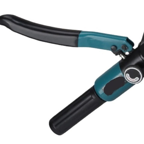 Premium Manual Hydraulic Crimping Tool With Solid Cast Iron Body showing handle and mechanism for efficient wire crimping.