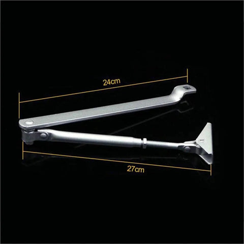 Image of Beefy Hydraulic Door Closer With Adjustable Speed 15 To 45 Kg Range Silent Soft Close Aluminum Alloy Body Fits 1000mm Width Doors