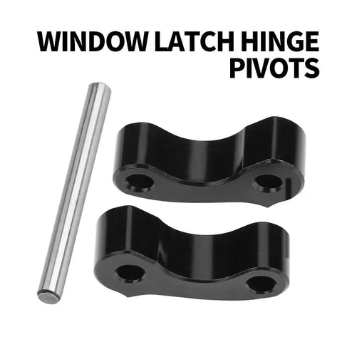 Beefed Up Rear Window Latch Hinge Pivots Replacement For Tacoma 1995 To 2004 And Tundra Xtracab 2000 To 2006 Black Aluminum 2 Pack