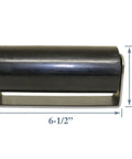 Pair Of 6 Inch Rubber Top Guide Gate Rollers For Sliding Gates, Heavy Duty Wheels In Black, Weld On For Smooth Operation