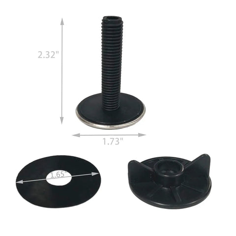 Two Pack Stainless Steel Sink Hole Cover And Faucet Hole Plate Stopper Blanking Plug for Kitchen Sink with ABS construction