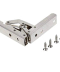 180 Degree Hydraulic Folding Hinge For Frameless Cabinets And Folding Tables Concealed Door Hardware Rust Resistant Steel
