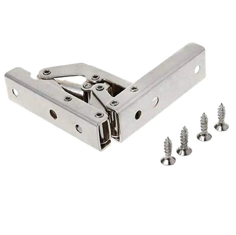 180 Degree Hydraulic Folding Hinge For Frameless Cabinets And Folding Tables Concealed Door Hardware Rust Resistant Steel