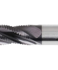 Accusize roughing end mill, 1/2 in diameter, 4-flute HSS-Co TiAlN-coated