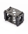 Kickass 16mm 3K Carbon Fiber Tube Clamps For RC FPV Drones Multirotors Heavy Duty Motor Mount Bracket Kit angled view showing precision fit.