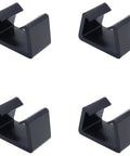 Set Of 4 Black Wicker Chair Clamps For Securing Modular Outdoor Furniture Connectors For Sectional Couch Pieces Grab And Go