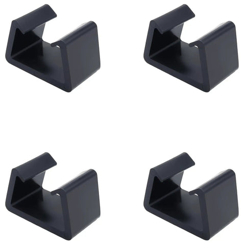 Set Of 4 Black Wicker Chair Clamps For Securing Modular Outdoor Furniture Connectors For Sectional Couch Pieces Grab And Go