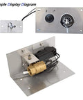 Electric Push Button Spark Igniter Replacement Kit For Fire Pit Burner System With Two Outlet Spark Generator and Ground Wire