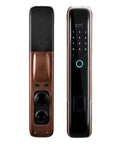 Slick Smart Door Lock Serving Up Dead Easy Fingerprint Access With Locked Down Digital Password And Quick Remote Unlock For Rock Solid Home Security Plus Convenient Ic Card Fallback Backup, showcasing fingerprint and keypad features.