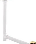Slotted Overflow Bath Drain With No Internal Linkages, Ball Joint Construction For Easy Install, Toe Activated Closing, Includes PVC Tee