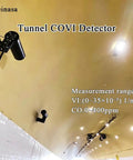 Hella Precise Wall Mounted Tunnel Visibility Co Detector Killer Smoke Density Sensor With Six Meter Optical Path installed in tunnel.