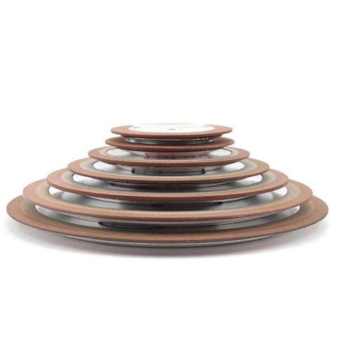 Stack of Diamond Grinding Wheel Cutting Disc Resin Bond For Tungsten Steel Milling Cutter Sharpener, 75mm 80mm 100mm Diameters