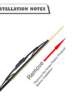 Heavy Duty Rear Wiper Blade Compatible With Chevy Equinox And GMC Terrain 2022 Through 2024 installation notes with removal instructions.