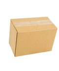 10 Pack Corrugated Kraft Paper Mailing Boxes 12x12x12 Cm One Size, Sturdy Lightweight Shipping Cartons, Single Box View