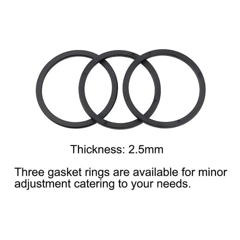 Three 2.5mm black gasket rings for Blue Aluminum Bottom Bracket 68 To 73mm BSA Threaded For Mountain And Road Bikes 24mm Crank Spindle 44mm Shell Durable Bearing BB Set Ready To Roll Now.