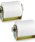 Two Pack Slide Gate Guide Roller For 3 Inch Gates, Nylon Gate Roller With C Bracket, Post Welded Assembly, UHMW Sliding Gate Guider
