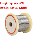 Pro Grade High Temperature Electric Hot Wire For Foam Cutter 50m 0 15mm Cr20Ni80 Alloy Wire spool