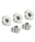 Beefy Grip Heavy Duty Four Claw T Nut Set 304 Stainless Steel KnockIn Captive Nut Inserts For Wood Anti Rotation Vibration Resistant M6x13mm