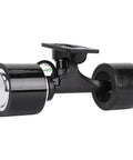 72mm Drive Scooter Hub Motor Kit With Remote Control External Rotor Brushless Power Aluminum Alloy Wheel And 72mm PU Wheel Single Drive For Electric Skateboards Under 910mm Dope Upgrade Quick Replacement Durable Performance, showing black hub motor and wheels.