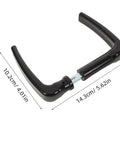 Old School European Rustic Garden Gate Handles With Screws Dope Vintage Outdoor Pull Set black handle dimensions shown