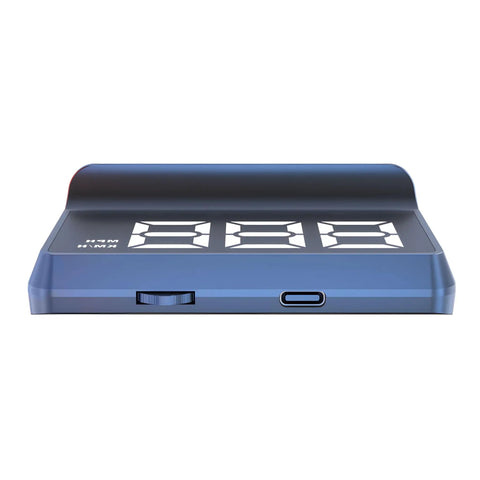 Crystal Clear Car Projection Display With Real Time Satellite Speed Tracking, side view of controls and display panel