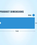 Disposable Tattoo Machine Covers Pack Pro Grade 200 Pcs 2.4 Inch By 7 Inch Blue Sleeves dimensions graphic