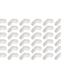 White Plastic Corner Brackets L Shape Braces For Shelves And Furniture Support Thick Durable Plastic Burr Free 100 Pack