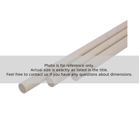 Beige PEEK Plastic Round Rod 0.250 Inch Diameter 24 Inch Length 3 Pack For Industrial Projects Custom Fabrication Precision Machining Mechanical DIY