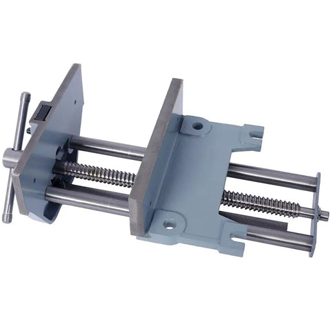 Beefy 9 Inch Woodworking Vise Heavy Duty Cast Iron Bench Vise With Quick Release Lever And Steel Main Screw in blue
