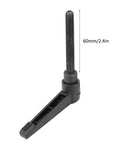 4 Pieces Clamping Lever Handles M8 Stainless Steel Male Thread Adjustable Knobs for Machine Tools Black 60mm length
