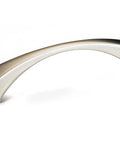 Clignancourt Collection 3 3/4-Inch Center-To-Center Brushed Nickel Traditional Cabinet And Drawer Pull Handle shown from side view
